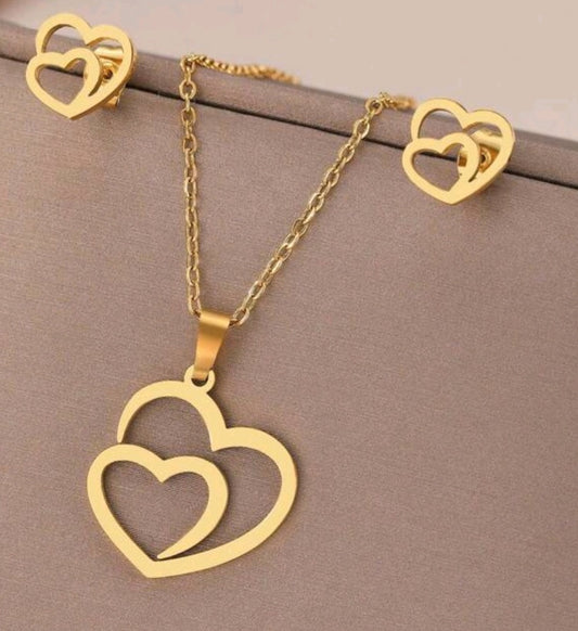 Double heart set