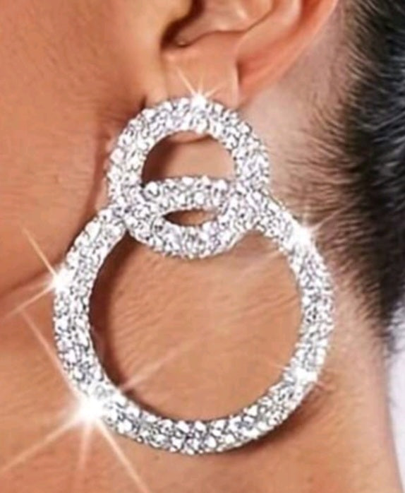 Extra rhinestone hoops