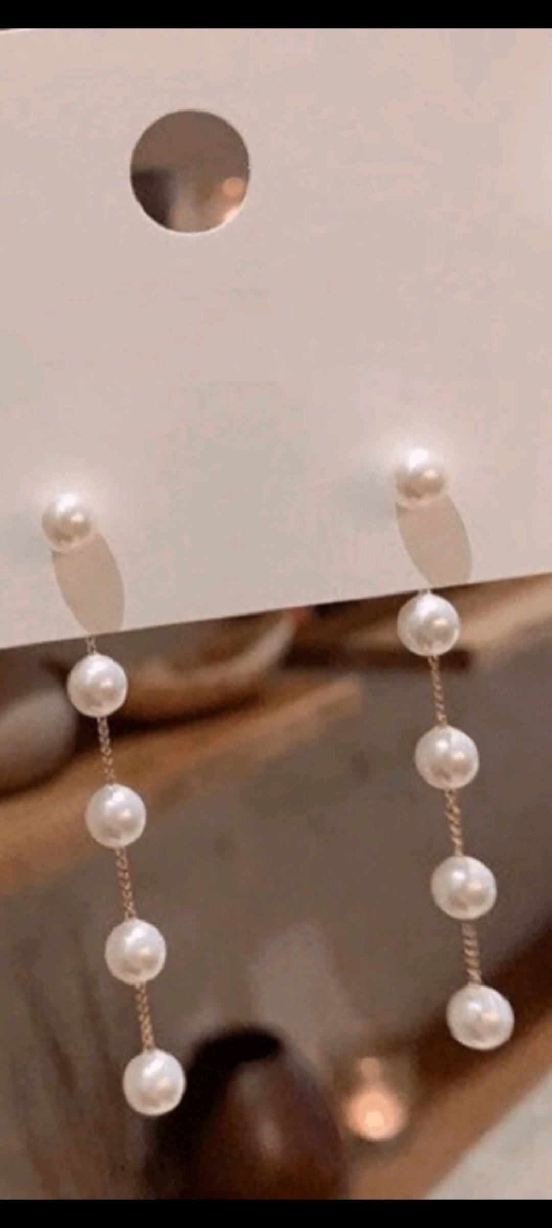 Pearl drop earrings