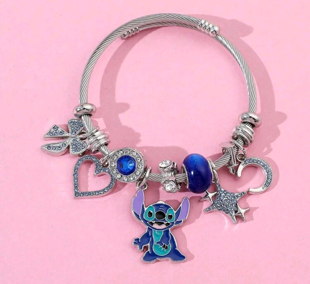 Stitch charm bracelet