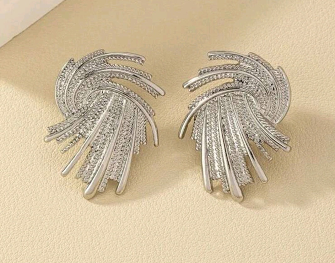 Rhinestone firework earrings